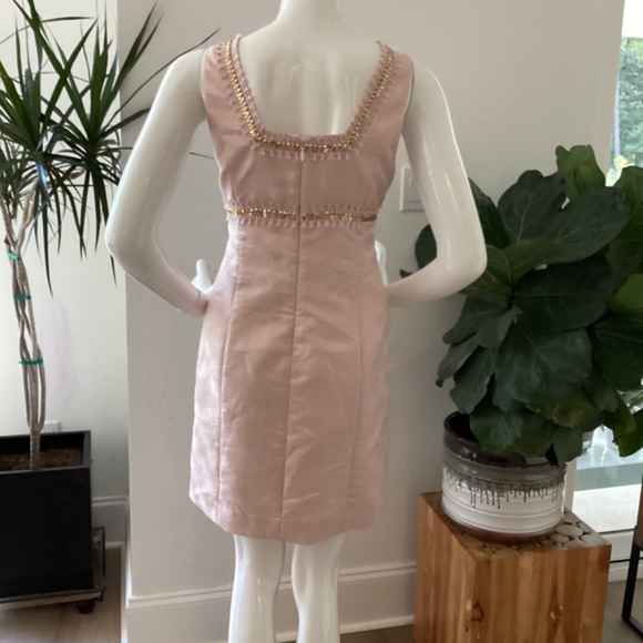 NEW LILLY PULITZER BLUSH PINK BEADS EMBELLISHED SPARKLY DRESS SZ 6 - Picture 7 of 16